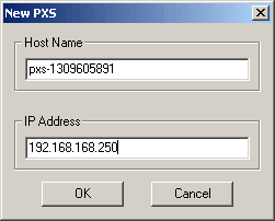 WxPxsControl New PXS Dialog